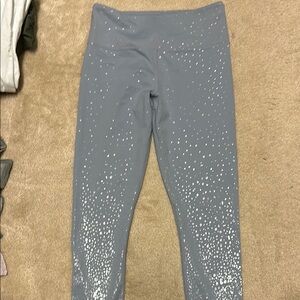 Zyia Gray Shimmer Polka Dot Leggings 6-8